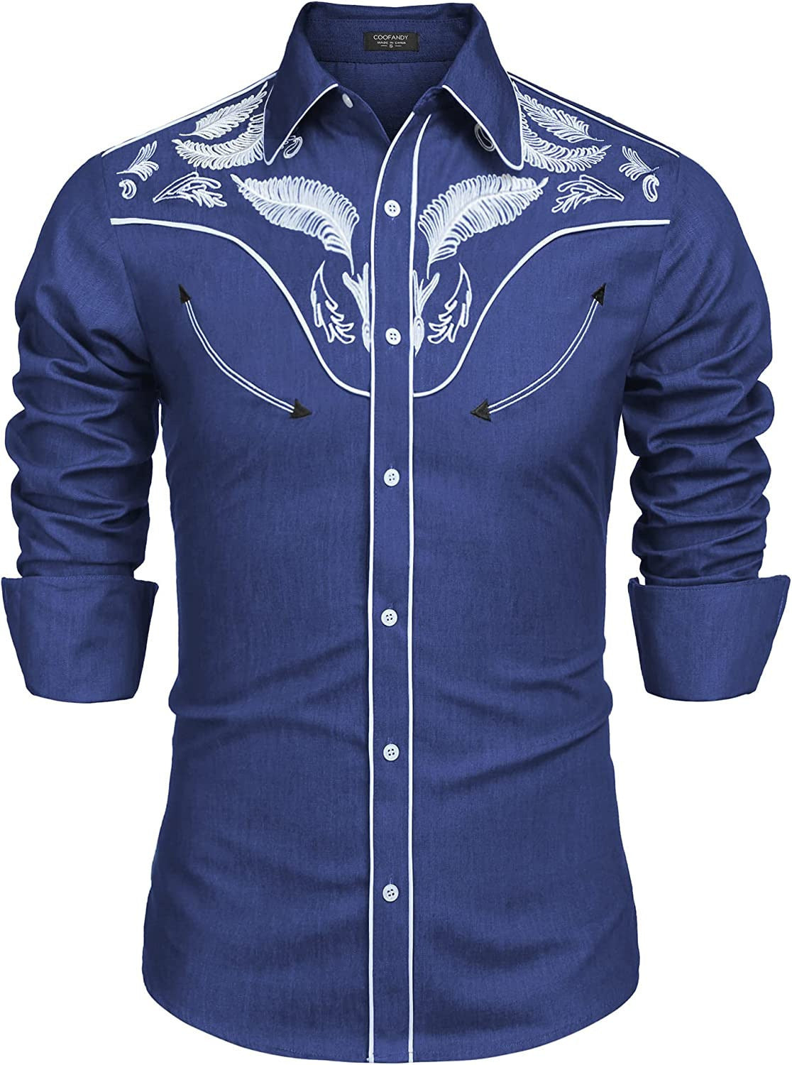 Spring Western-style printed loose long-sleeved shirt