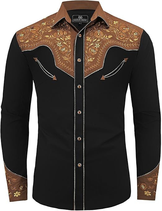 Spring Western-style printed loose long-sleeved shirt