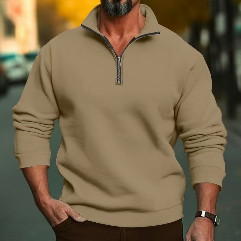 Casual collared winter polo shirt