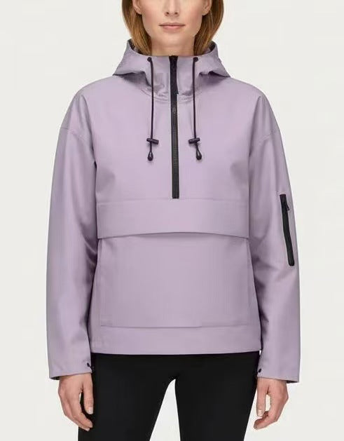 Casual sporty hooded jacket/windbreaker