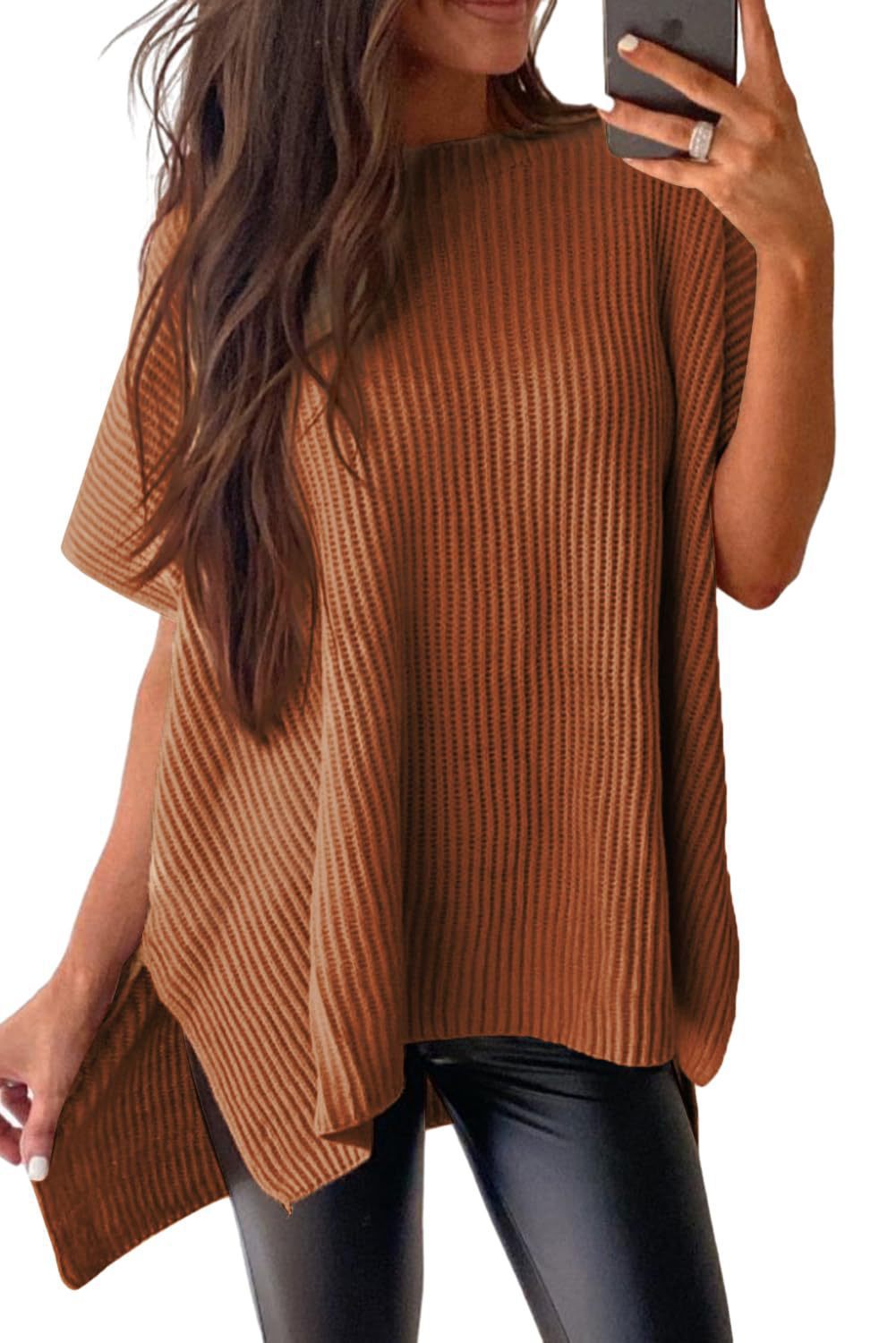 Casual loose drop-shoulder short-sleeved top